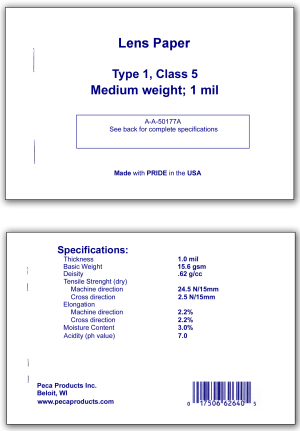 Type 1 Class 5 Lens Paper