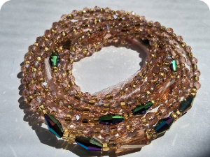 SoftPink,Green & Gold