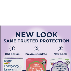Equate Extra Protection Everyday Liners, Size Long (108 Count)