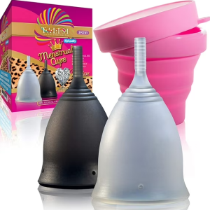 Talisi Menstrual Cups - Reusable Menstruation Period Cup with Collapsible Menstrual Cup Sterilizer