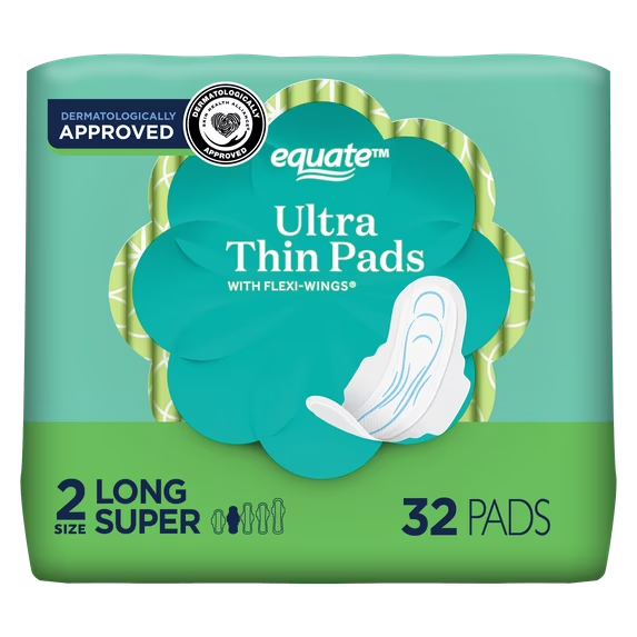 imgi_1_Equate-Ultra-Thin-Size-2-Long-Super-Pads-with-Flexi-Wings